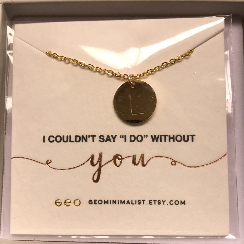 NEW Geominimalist Personalized Initial Necklace